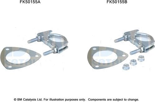 Monteringssett, eksosrør BM CATALYSTS FK50155