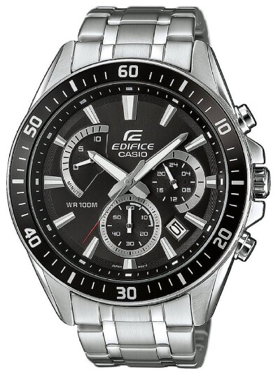 Casio Herreklokke EFR 552D 1AVUEF Edifice Sort/Stål Ø47 mm Casio Herreklokke EFR 552D 1AVUEF Edifice Sort/Stål Ø47 mm