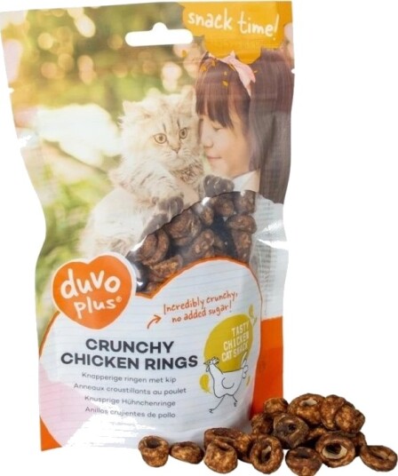 Duvo+ Crunchy Ring Kylling Kattegodbit 50 G Duvo+ Crunchy Ring Kylling Kattegodbit 50 G
