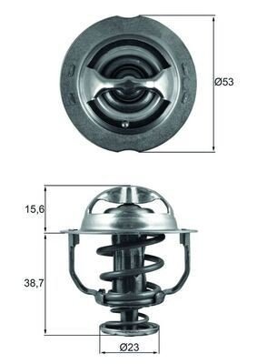 Termostat MAHLE ORIGINAL TX 200 90D Termostat MAHLE ORIGINAL TX 200 90D