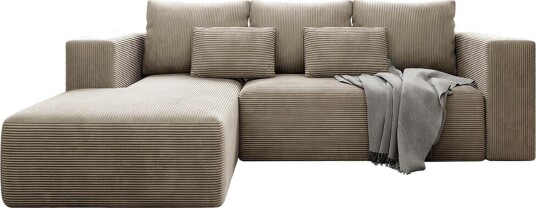 Listowel 3 sits Hörnbäddsoffa beige Listowel 3 sits Hörnbäddsoffa beige