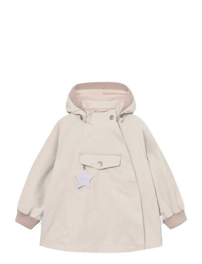 MINI A TURE Matwai Fleece Lined Jacket. Grs Cream 5Y/110