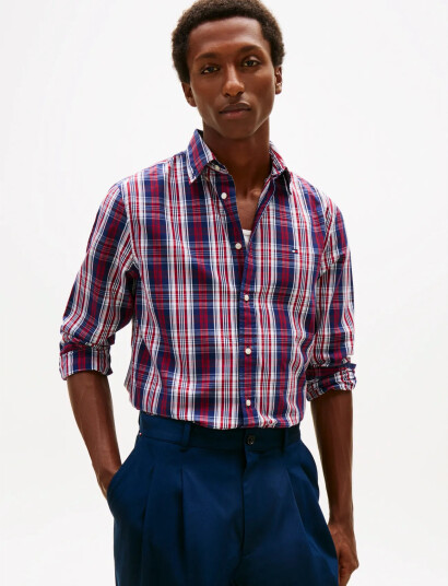 Tommy Hilfiger Flex Poplin Medium Check Shirt - Multi/patterned - S Tommy Hilfiger Flex Poplin Medium Check Shirt - Multi/patterned - S