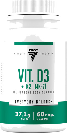 Trec Nutrition Vit. D3+K2 MK-7 60 caps