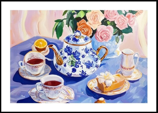 Afternoon Tea Table Plakat Plakat / 40x50cm Afternoon Tea Table Plakat Plakat / 40x50cm