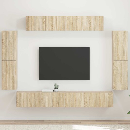TV skap 8 pcs Sonoma eik