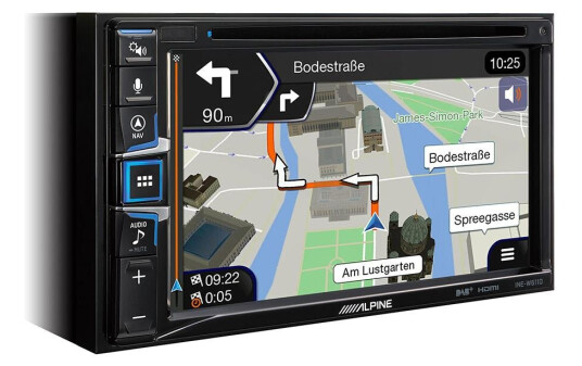Alpine INE-W611DC navi. Camper-utgave 6,5" , DAB+, CarPlay, Android Auto