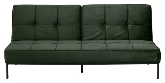 Nordform BRIXX LIVING Sweem Sovesofa, Forest green velour/Sort metall 1726834-01-93 1563591-02-0 Nordform BRIXX LIVING Sweem Sovesofa, Forest green velour/Sort metall 1726834-01-93 1563591-02-0