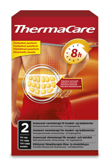 Thermacare Varmepakning rygg, 2 stk.