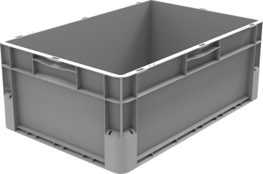 Schoeller Allibert Euroclick 8310 Transportkasse grå 600x400x235 mm, Garasjeinnredning & oppbevaring
