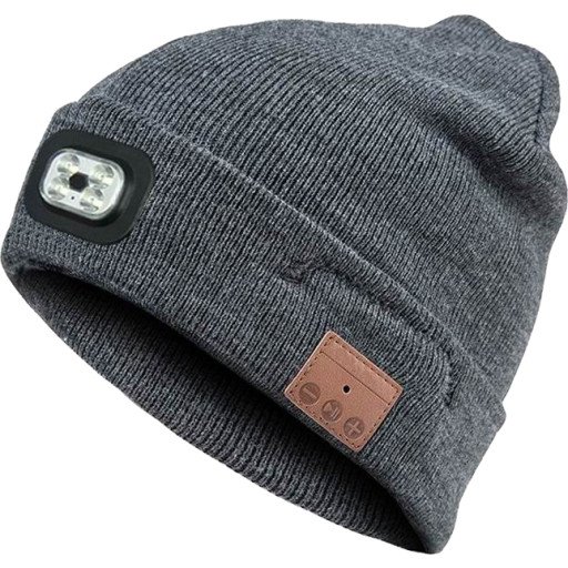 Blue Electric LED Beanie with bluetooth-headset Blue Electric LED Beanie with bluetooth-headset
