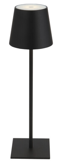 Ms Belysning Grimstad Bordlampe Oppladbar IP44 Svart