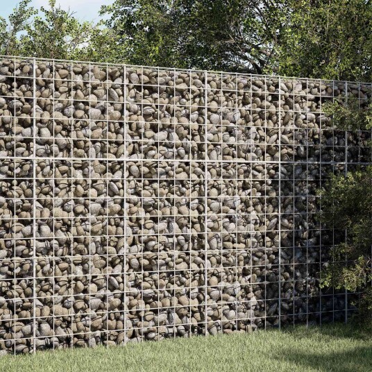 vidaXL Gabion med 5 mm tråd og 10x10 cm mesh 150x100x150 cm