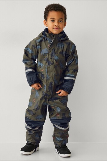 Ellos Collection   Regndress med fleece fôr   Grønn
