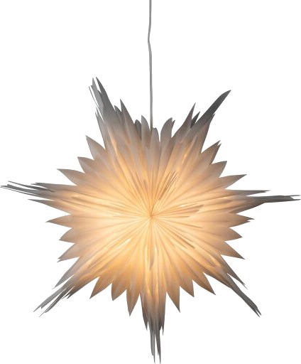 Konstsmide julestjerne med lys 60 cm hvit Konstsmide julestjerne med lys 60 cm hvit