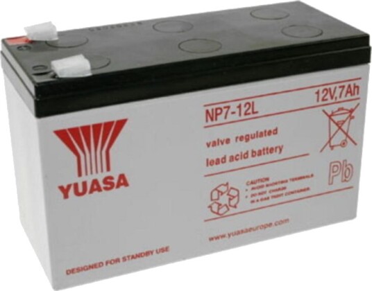 Yuasa 12v 7ah (AGM) Batteri 151 X 65 X 94 Brede Pinner Yuasa 12v 7ah (AGM) Batteri 151 X 65 X 94 Brede Pinner