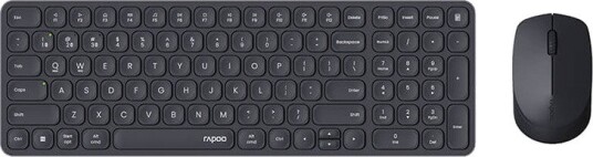 Rapoo 9310M Trådløst tastatur- og musesett Multi-Mode Svart