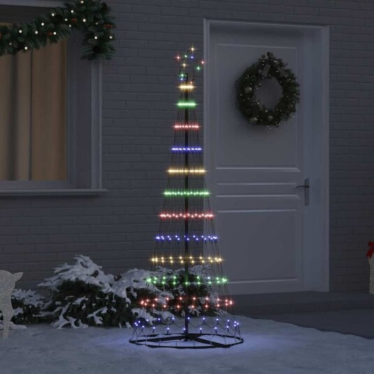 LED juletre med 230 LED Flerfarget 71 x 71 x 184.5 cm Metall LED juletre med 230 LED Flerfarget 71 x 71 x 184.5 cm Metall