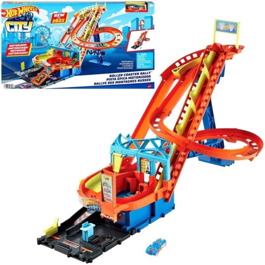 Hot Wheels HJV69 City Berg og dalbanesett Inkl. 5 Lekebiler Hot Wheels HJV69 City Berg og dalbanesett Inkl. 5 Lekebiler