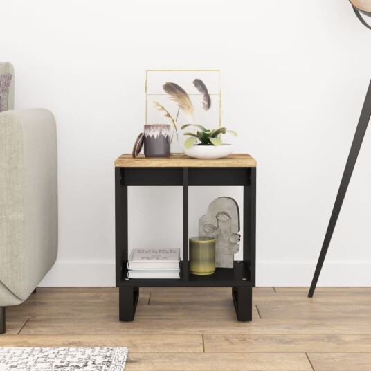 Sidebord 40x31x46 cm heltre mango og konstruert tre 8720845578633