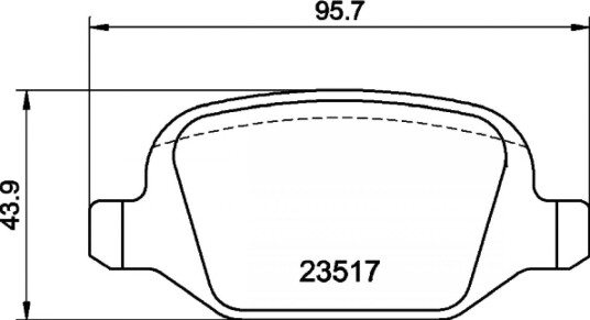 Bremseklosser HELLA 8DB 355 009-361
