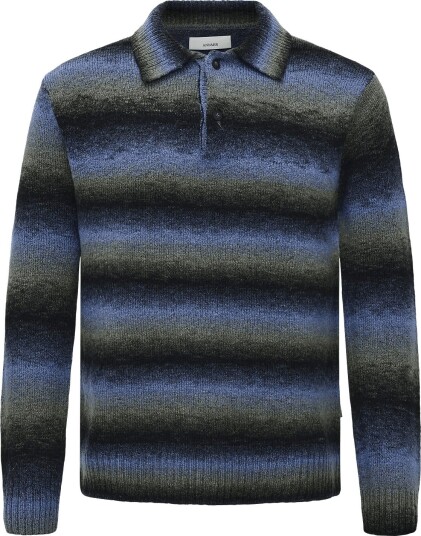 Annarr Anrlarry Ls Knit Ombre Polo SKY CAPTAIN S