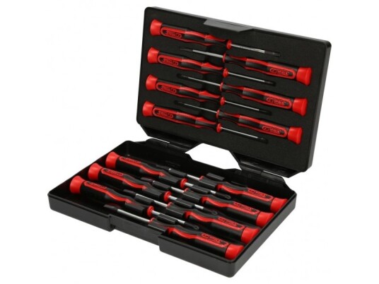 Ks Tools 500.7170 Skrutrekkersett 14 deler i Krom-Vanadium med Plastkoffert Ks Tools 500.7170 Skrutrekkersett 14 deler i Krom-Vanadium med Plastkoffert