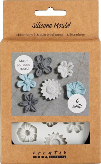 Diverse Silikonform Blomst H: 0.5 cm L: 1.5-2.5 cm 1 stk