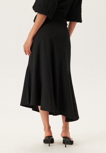 Happy Holly Structured Asymmetric Skirt