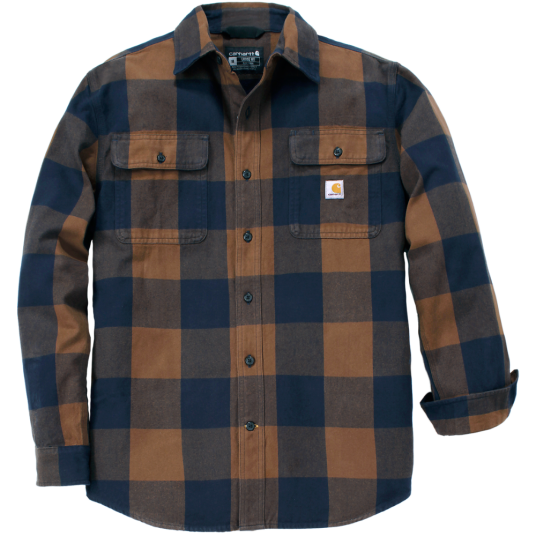 Carhartt Workwear Carhartt M"s Long Sleeve Plaid Shirt Red Duck Red Duck XL