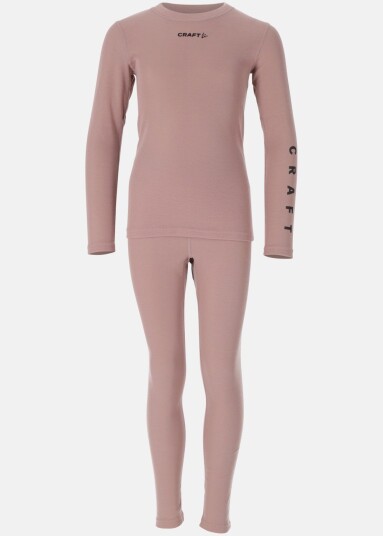 Craft Core Warm Baselayer Set Jr Charm/Dk Plum 146/152 Undertøysbukser Craft Core Warm Baselayer Set Jr Charm/Dk Plum 146/152 Undertøysbukser
