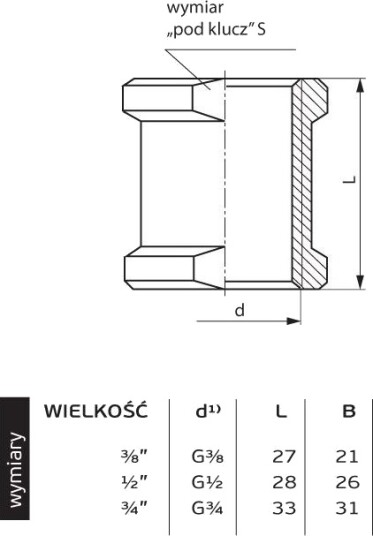 Messingkobling Krom Gw 1/2" 07 454 0150 000