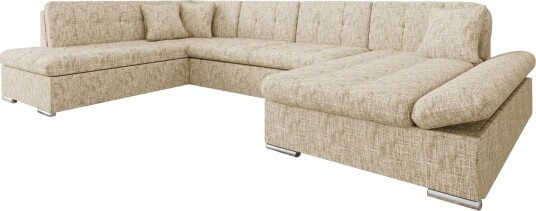 Zumar Sofa med Sjeselong og Divan 4 seter   Beige