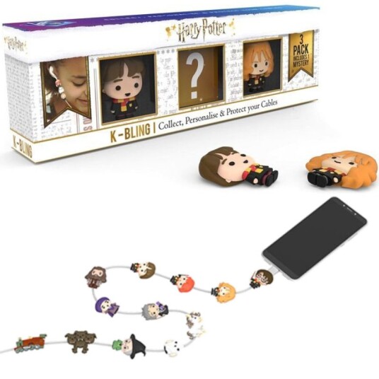 Harry Potter K-bling minifigurer som beskytter ledningen din 3 pk Harry Potter K-bling minifigurer som beskytter ledningen din 3 pk