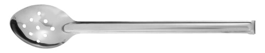 PULSIVA Serveringsskje Short perforert 32 cm (L) Stålgrå 2 Stykk / Forpakning