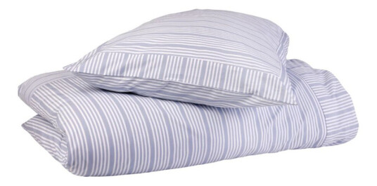 Home By Ilse Jacobsen Bedding Collection dynetrekk 140x220+50x70 cm powder blue stripes