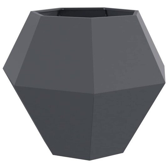 vidaXL Plantekassed 2 pcs Antrasitt 100 x 100 x 80 cm Stål