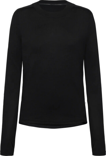 Knowledge Cotton Apparel Dynamic Wool Long Sleeve T Shirt Black XS