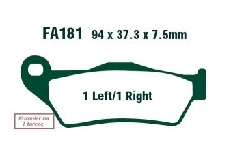 Bremseklosser EBC Brakes FA181TT