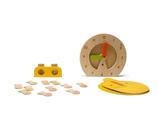 BS Toys Clock Barnespill Flerfarget BS Toys Clock Barnespill Flerfarget