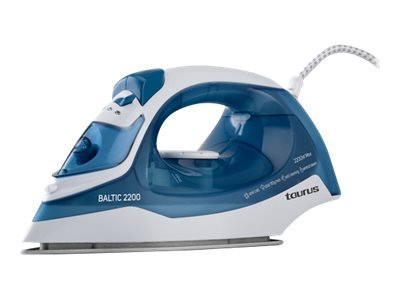 Taurus Baltic 2200 Dampstrykejern 2200 W Hvit/Blå Taurus Baltic 2200 Dampstrykejern 2200 W Hvit/Blå