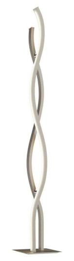 Lucande Mairia LED-gulvlampe, bølgeform, aluminium Lucande Mairia LED-gulvlampe, bølgeform, aluminium