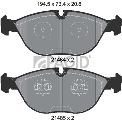 PAGID T1135N Bremseklosser