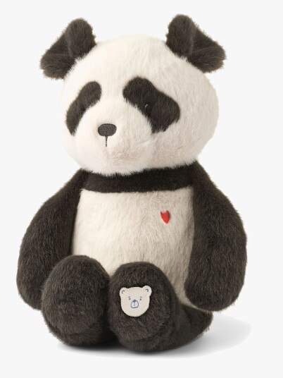Liewood Berto Panda Kosebamse Sandy / Dark grey