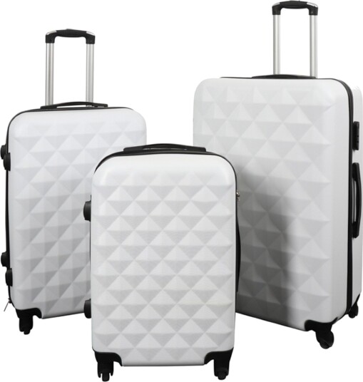 Koffert - Diamant hvit - Hardcase lettvektskoffert
