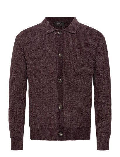 INDICODE Inhunch Cardigan - Burgundy - S INDICODE Inhunch Cardigan - Burgundy - S