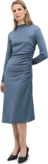 Aliz Matte Viscose Dress Blue Grey