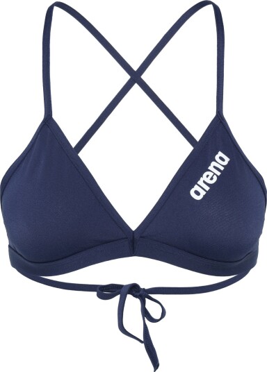 Arena Women"s Team Swim Top Tie Back Solid Navy 40