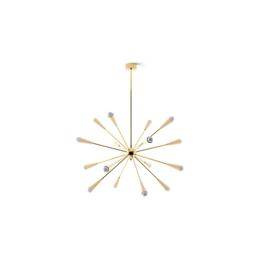 Stilnovo Sputnik Taklampe 16 Gull/Elfenben