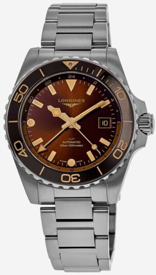Longines Herreklokke L3.790.4.66.6 Hydroconquest Brun/Stål Ø41 mm